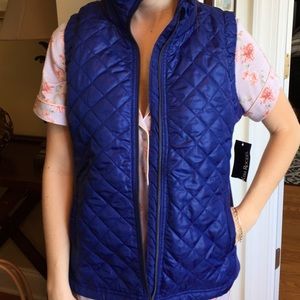 NWT Kim Rogers Blue Vest